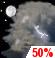 Severe Thunderstorms. Chance for Measurable Precipitation 50% Severe Thunderstorms. Chance for Measurable Precipitation 50%