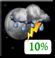 Tonight: A slight chance of showers and thunderstorms before 7pm, then a slight chance of showers after 4am.  Increasing clouds, with a low around 68. South wind 10 to 15 mph.  Chance of precipitation is 20%.