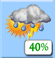 This Afternoon: A 40 percent chance of showers and thunderstorms before 4pm. Mostly cloudy, then gradually becoming sunny, with a high near 89. South wind 10 to 15 mph. This Afternoon: A 40 percent chance of showers and thunderstorms before 4pm. Mostly cloudy, then gradually becoming sunny, with a high near 89. South wind 10 to 15 mph.