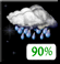 Sunday Night: Showers and possibly a thunderstorm. Low around 72. South wind around 5 mph becoming calm in the evening. Chance of precipitation is 90%. Sunday Night: Showers and possibly a thunderstorm. Low around 72. South wind around 5 mph becoming calm in the evening. Chance of precipitation is 90%.