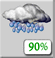 Friday: Showers.  High near 60. Northeast wind 5 to 15 mph.  Chance of precipitation is 90%. New precipitation amounts between three quarters and one inch possible. 
